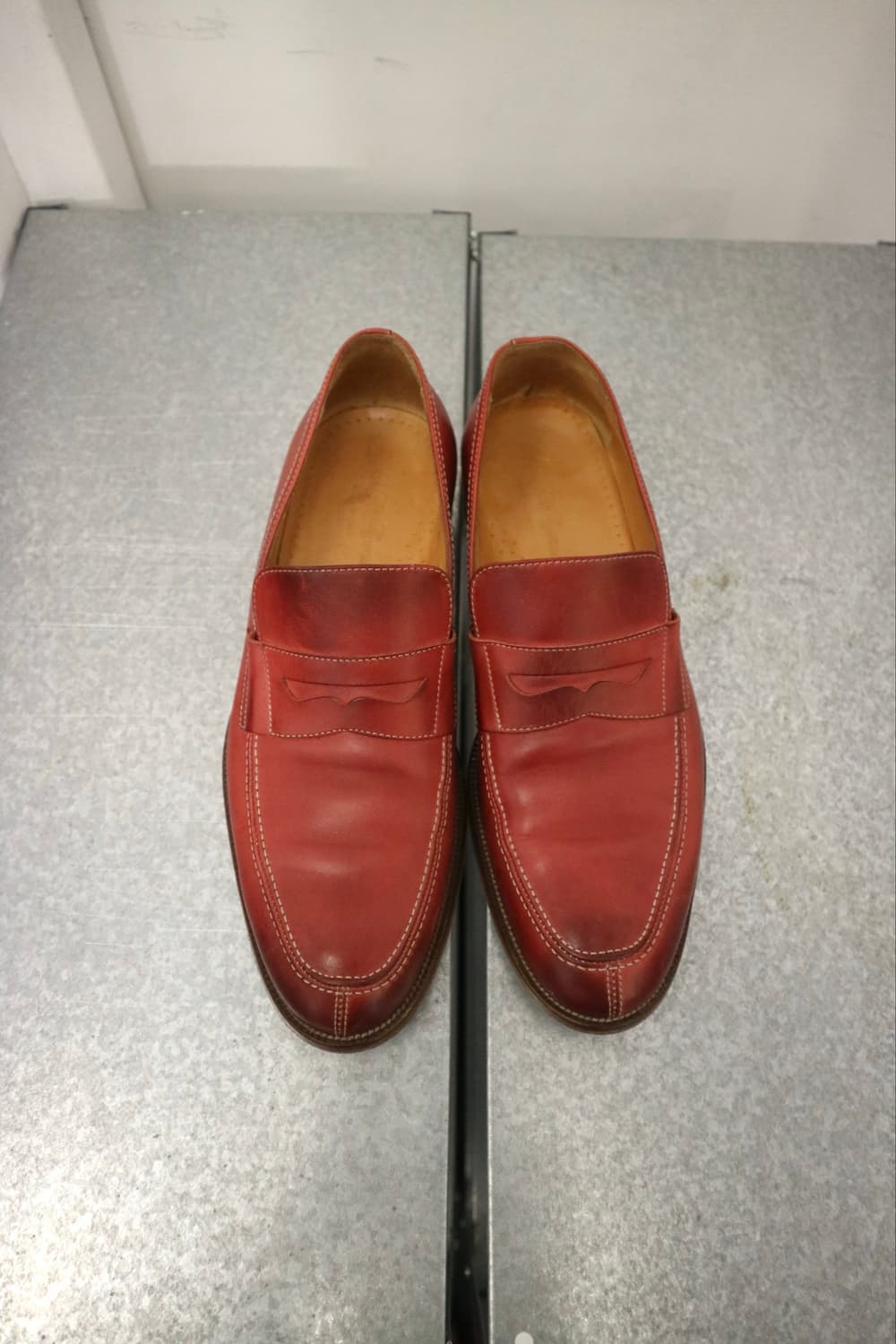 Saks Fitfh Avenue red loafers 상품이미지4