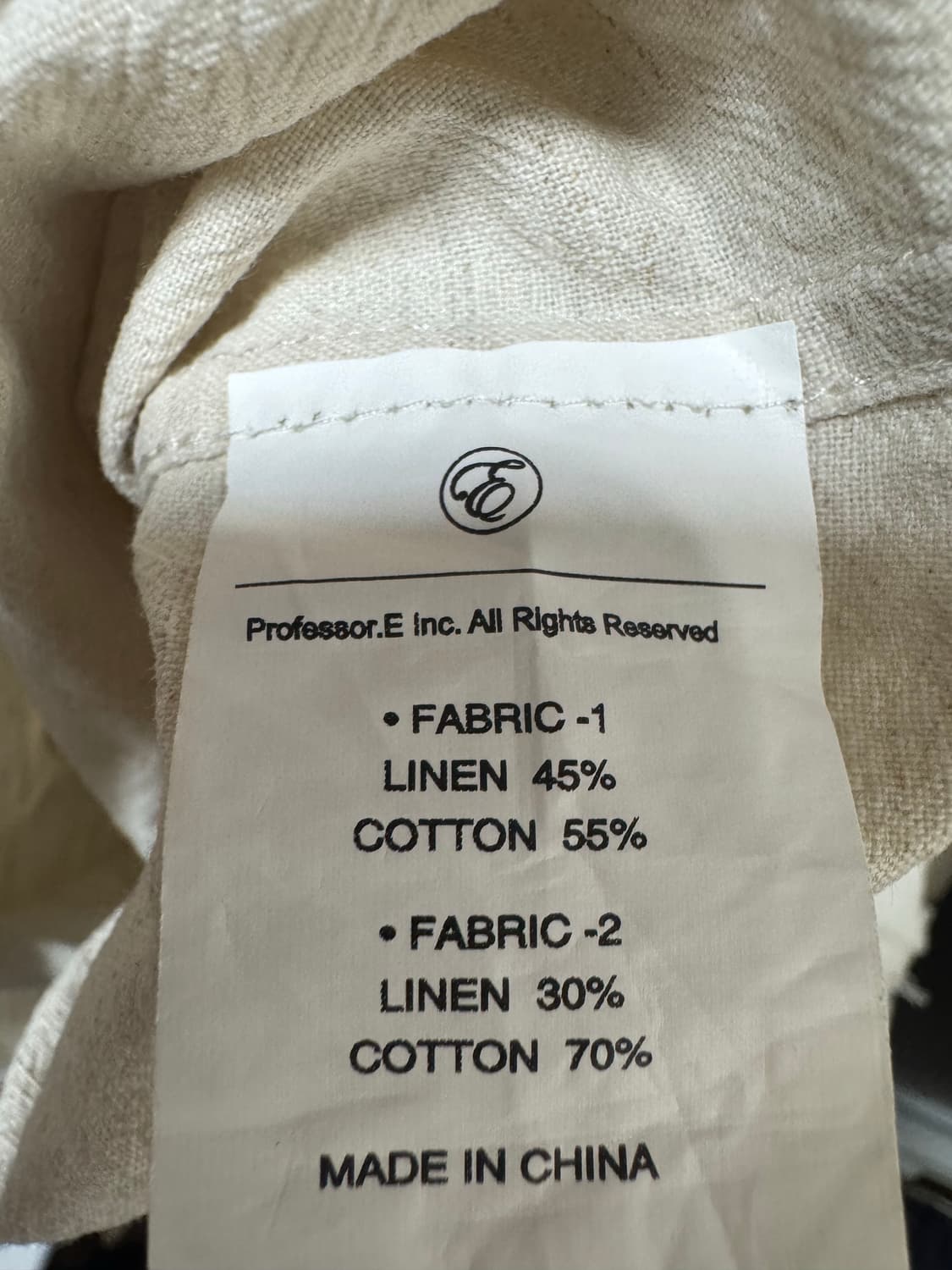 프로페서 이 18SS 코튼린넨 셔츠 상품이미지7