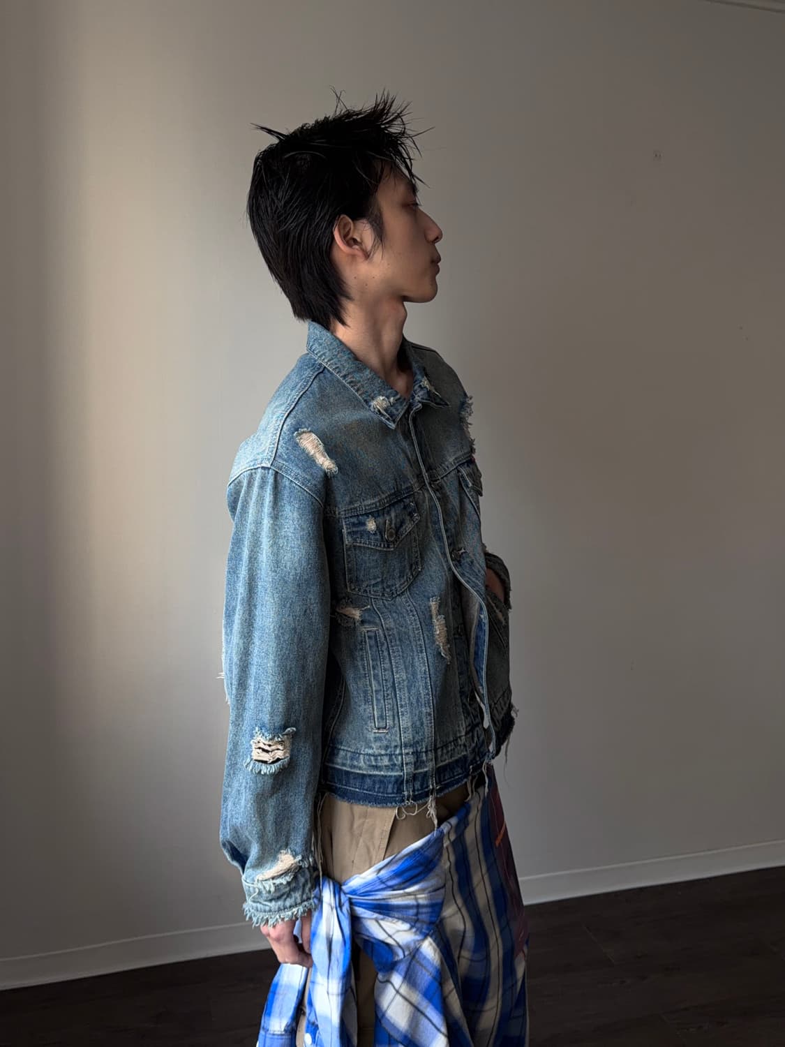 Festival 디스트레스 트러커 자켓 상품이미지8