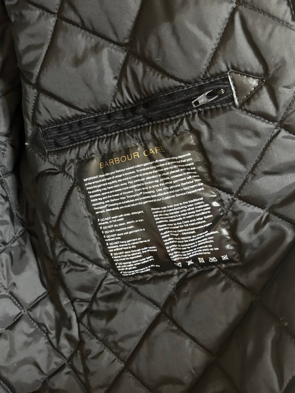 barbour 바버 인터네셔널 듀크 왁스 자켓 딥네이비 M 상품이미지4