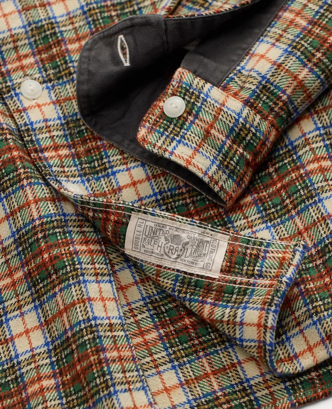 rrl 더블알엘 체크 울 블렌드 트윌 워크셔츠 상품이미지2