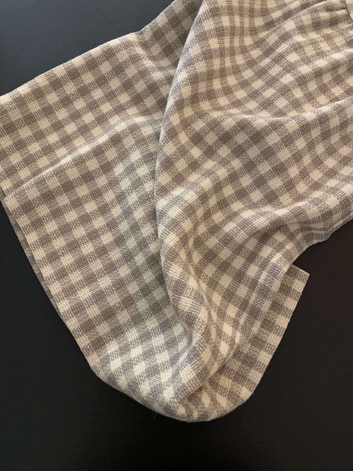 80's "GIVENCHY" wool check Skirt 상품이미지6