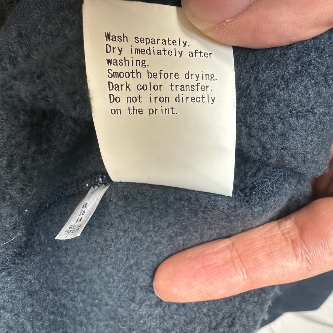 휴먼메이드 하트로고 네이비맨투맨 L 상품이미지6