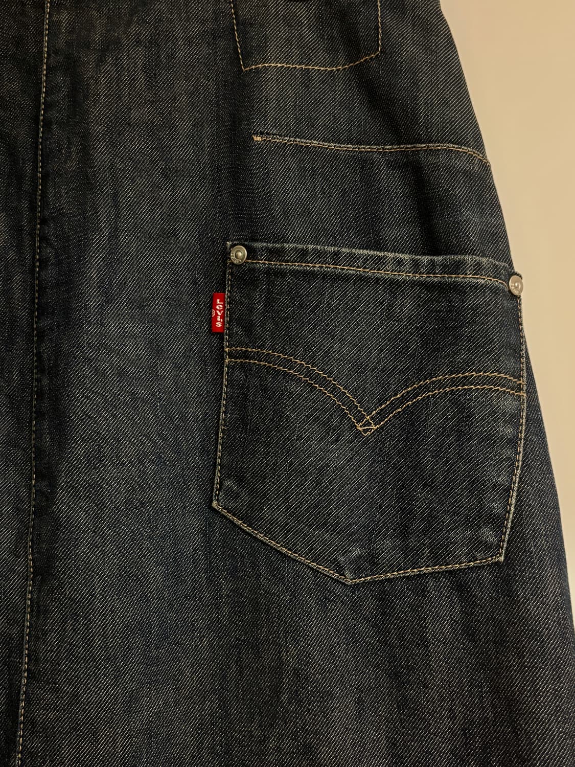 levis 리바이스 랩 미디 스커트 청치마 상품이미지4