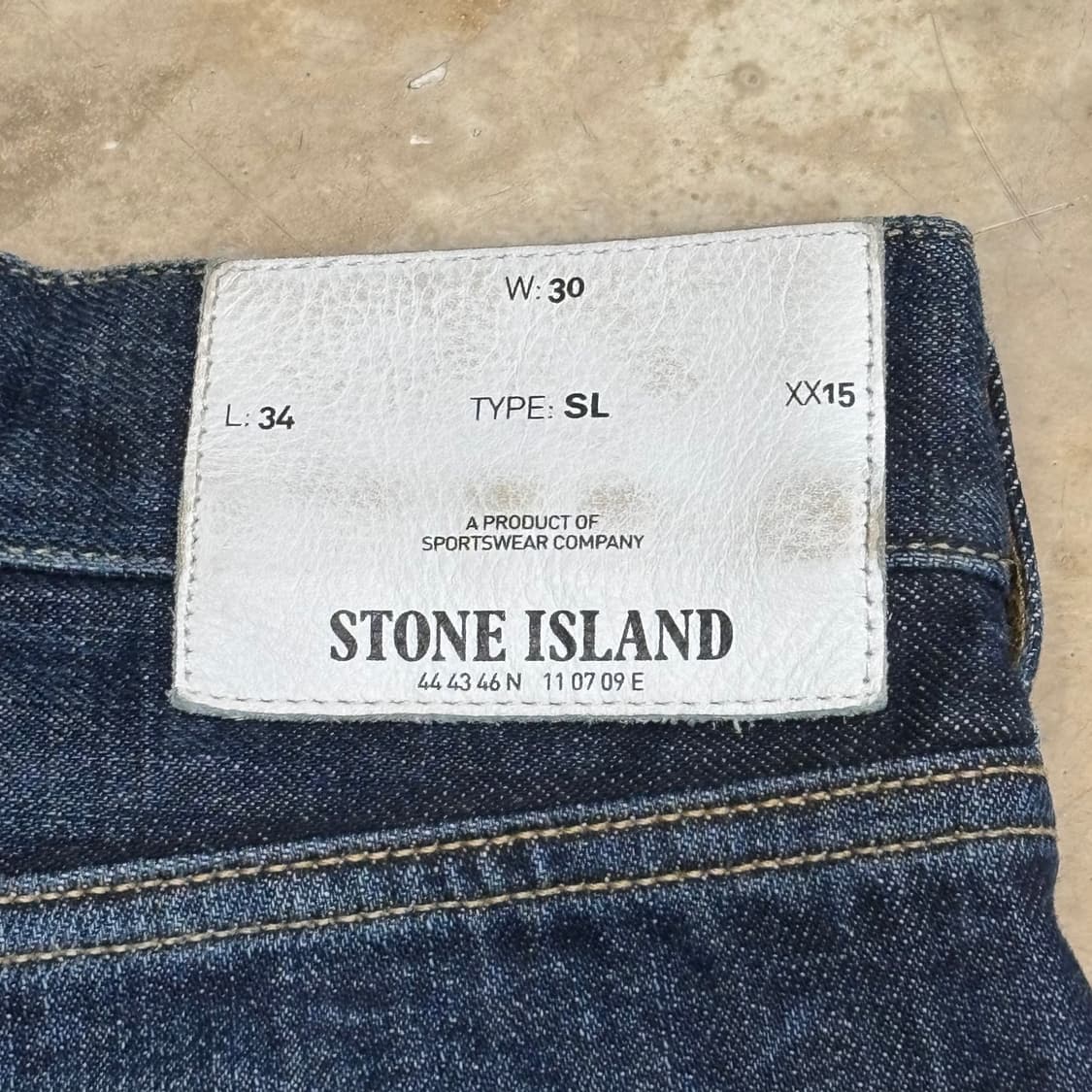 W30 스톤아일랜드 TYPE SL 데님팬츠 상품이미지7