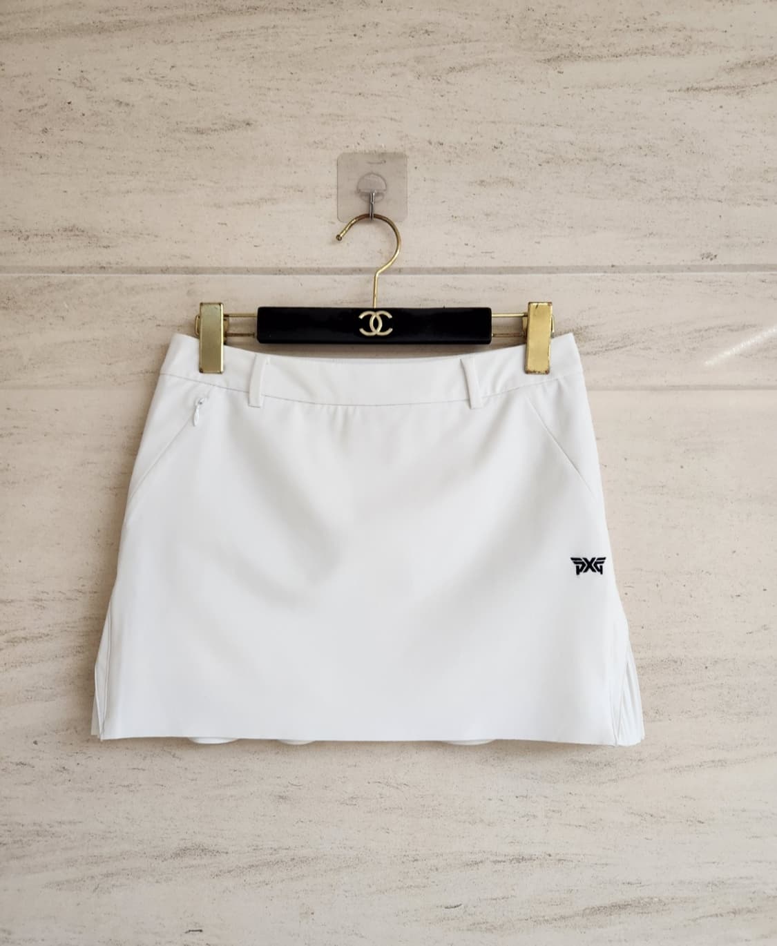 PXG 여성골프웨어 티셔츠, 사이드 플리츠 스커트 셋업 XS사이즈(선캡포 상품이미지7