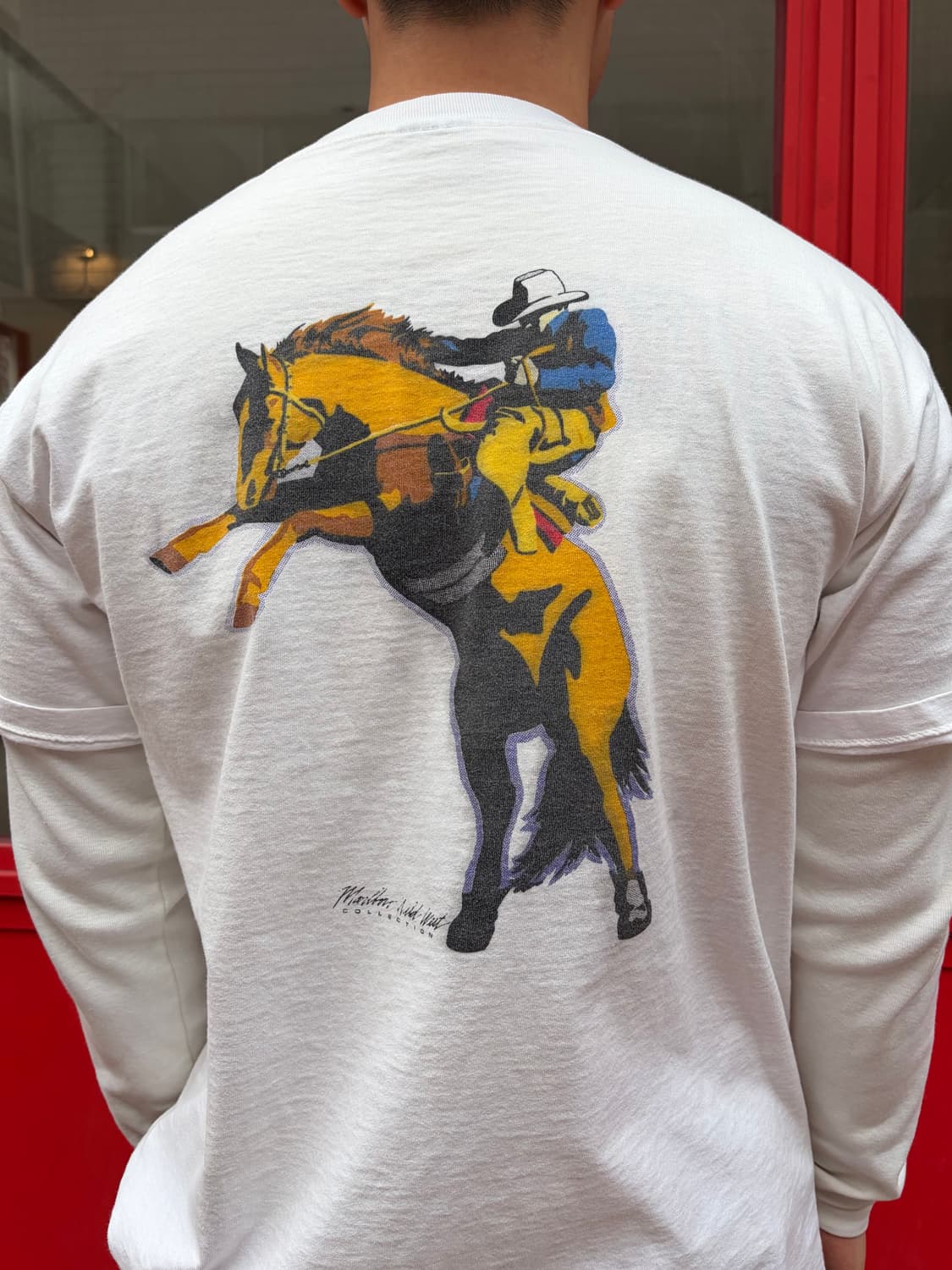 90‘s Marlboro Wild West cowboy T-shirt 상품이미지3