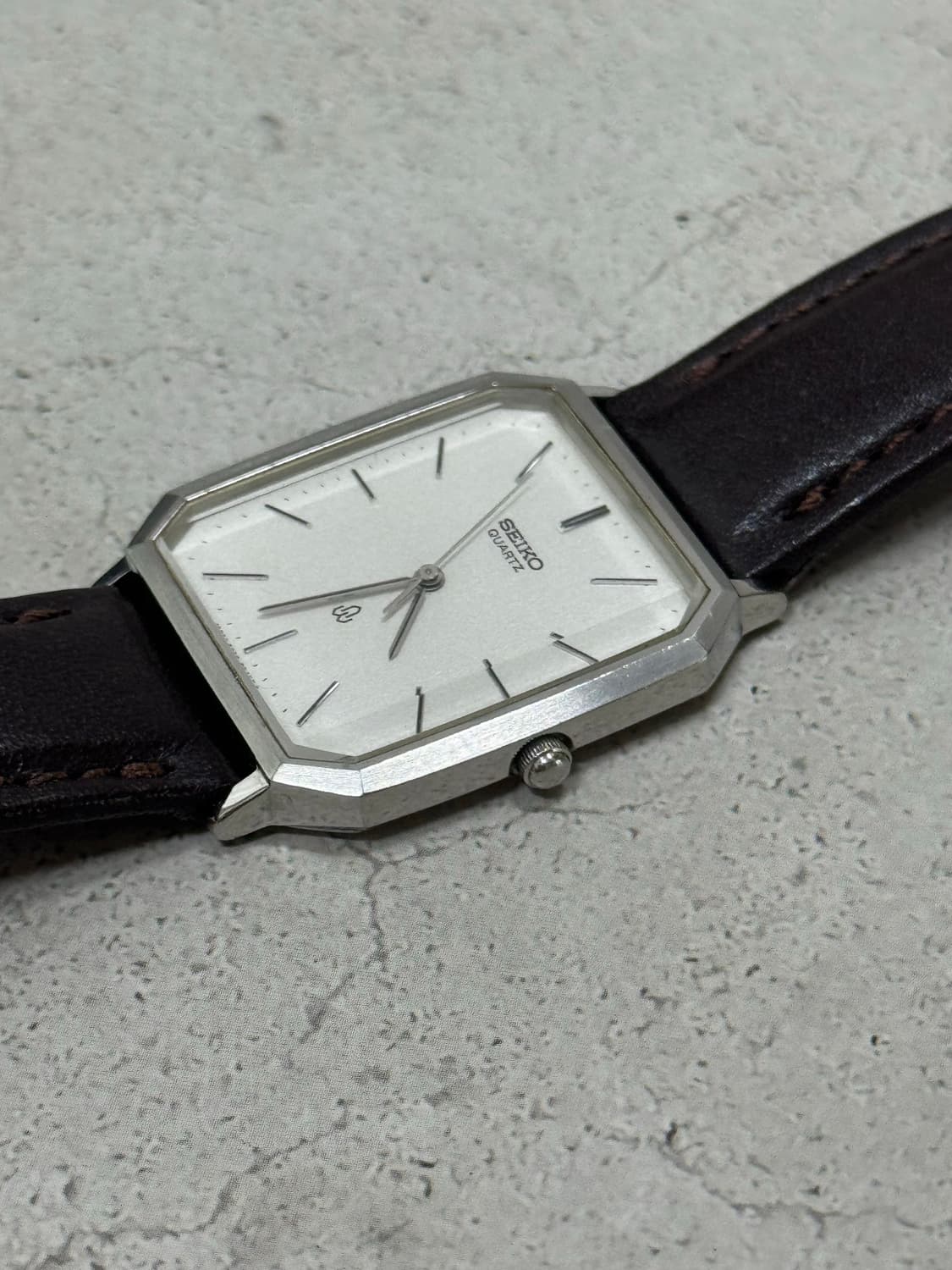 80s 빈티지 세이코 탱크 쿼츠 상품이미지3