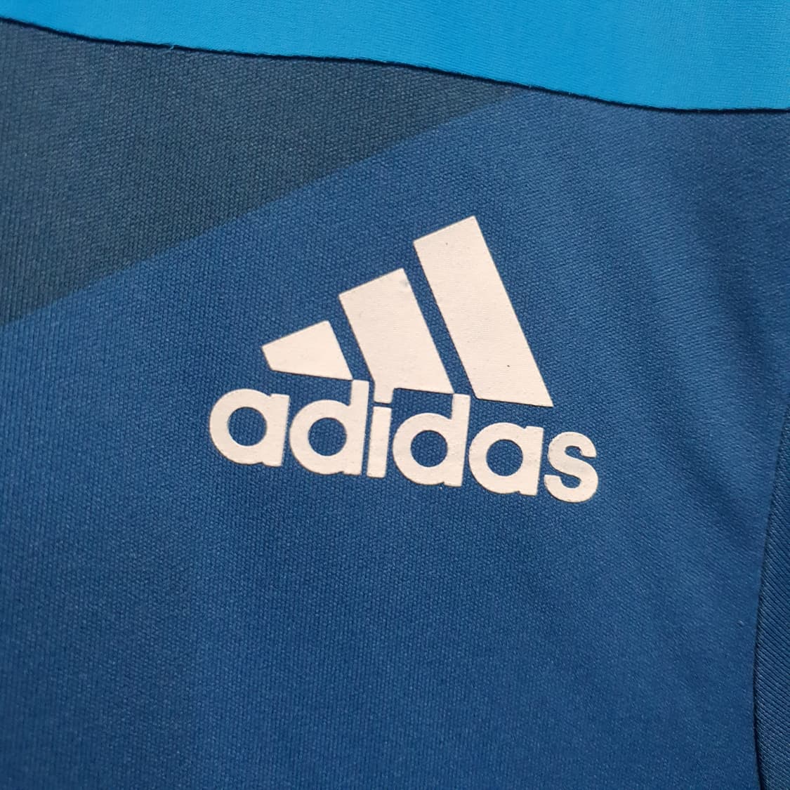 아디다스 기능성  블루 카라 반팔티  상품이미지3