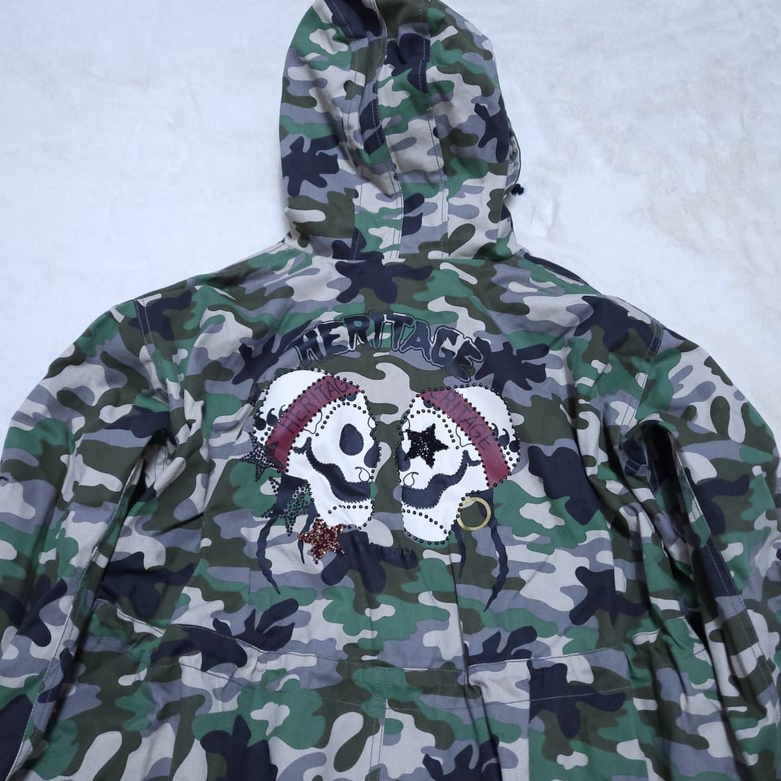 듀엘 카모 여성 야상점퍼 55 0227  뽀샤샤 상품이미지3