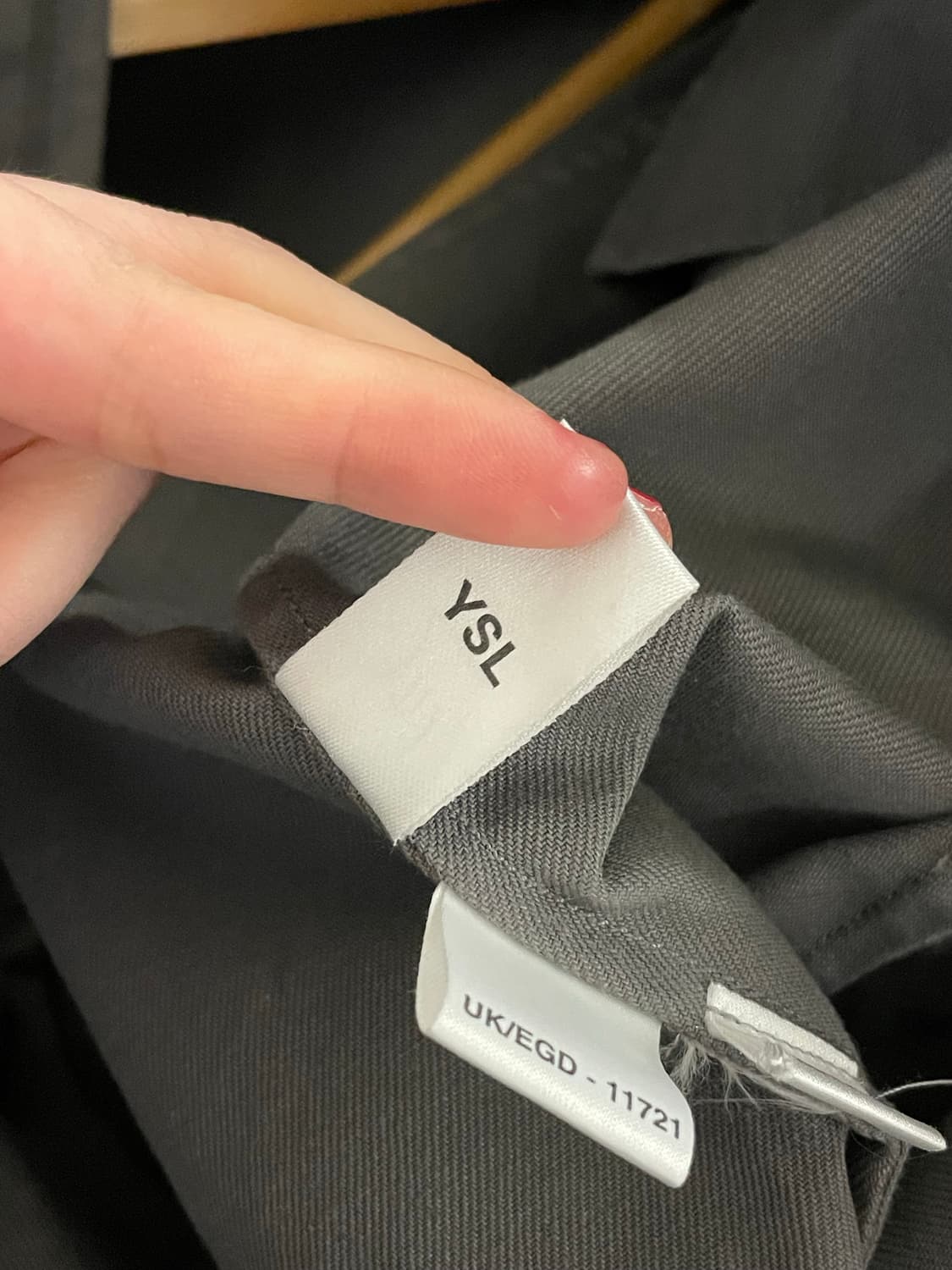 YSL 입생로랑 jeans 커프로고 스윙탑 자켓 상품이미지10