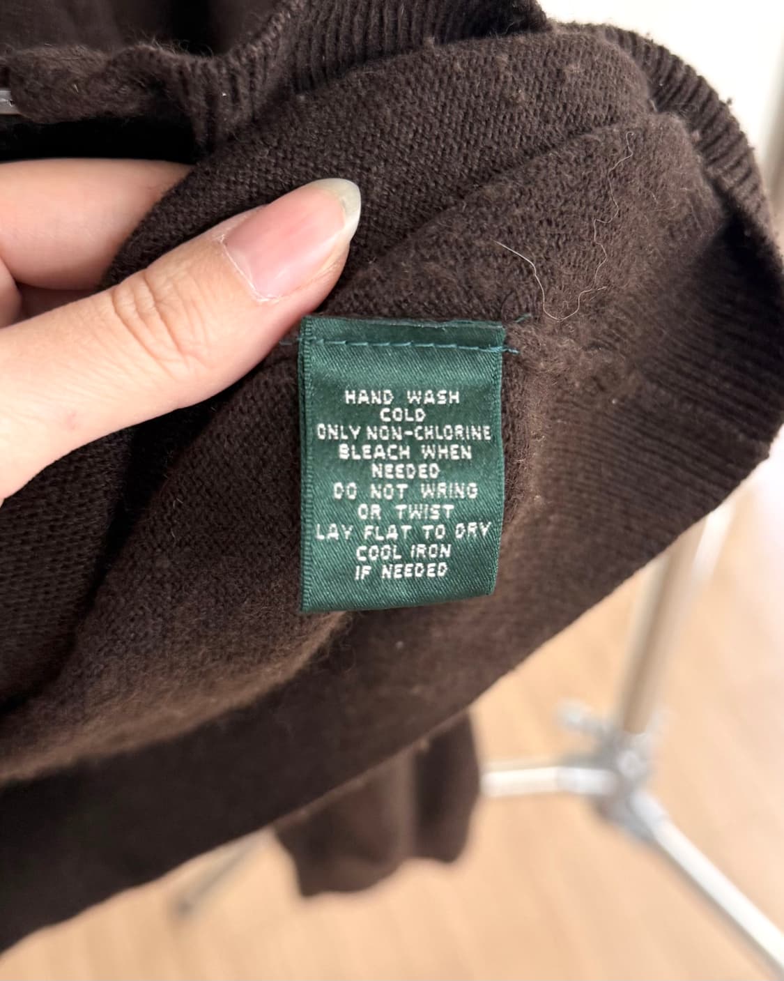 로렌 랄프로렌 브라운 니트 후드집업 상품이미지8