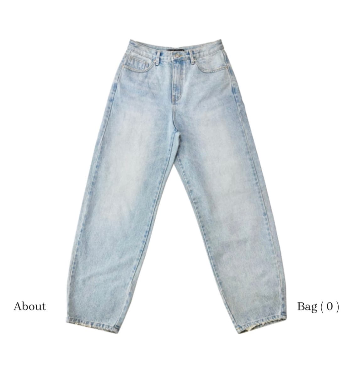 더미스테리어스호텔 베이직 데님 1사이즈 (에이핑크 박초롱 착용) 상품이미지5