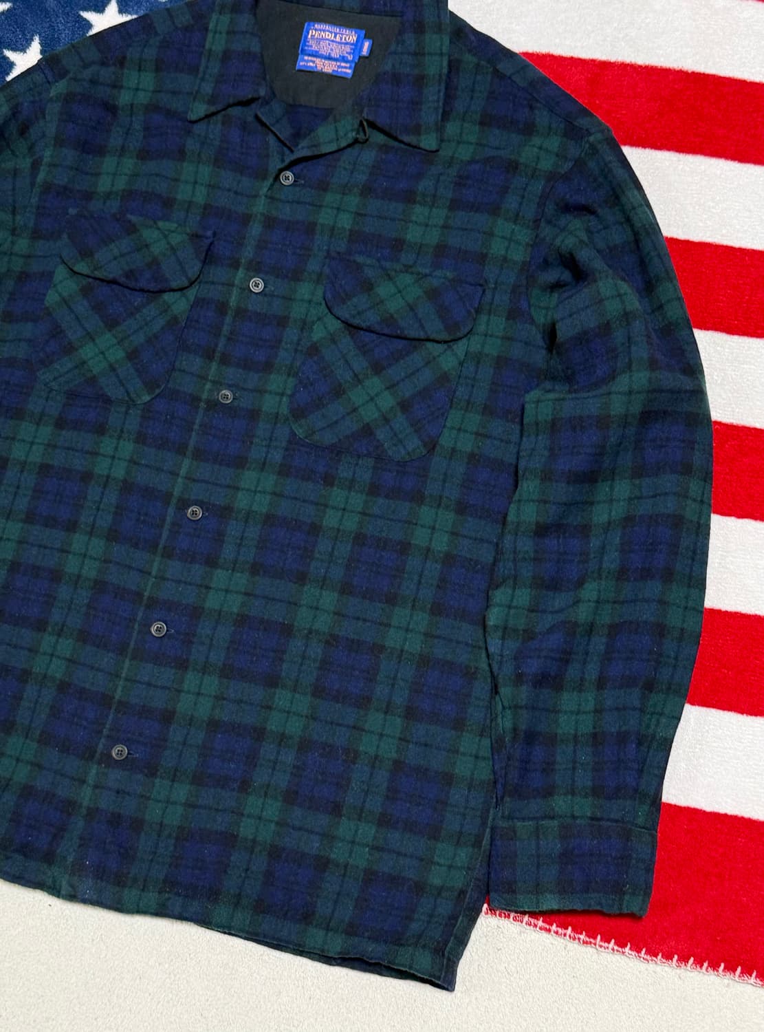 펜들턴 블랙워치 버진 울셔츠 Pendleton Wool Shirt[XL] 상품이미지3