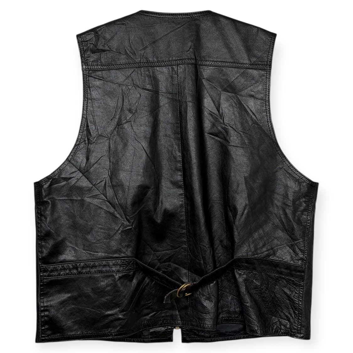 빈티지 포켓 가죽 베스트 조끼 상품이미지8