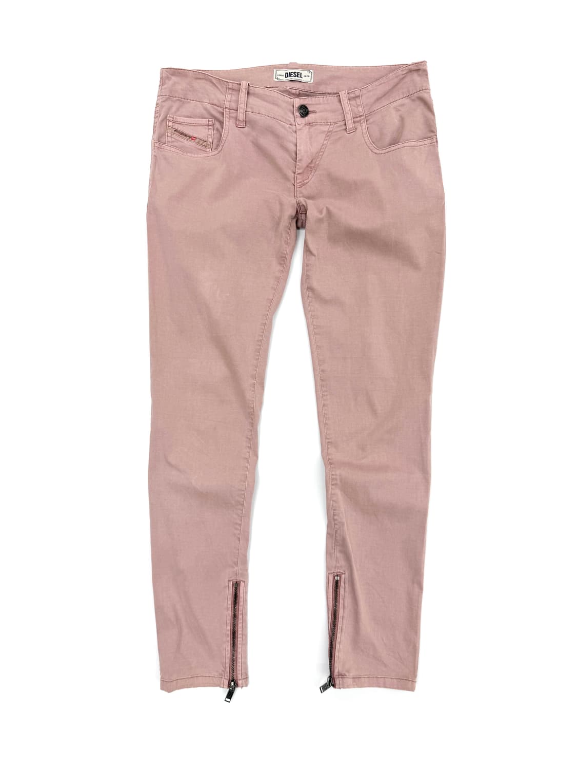 빈티지 디젤 핑크 로우라이즈 코튼 팬츠 상품이미지1