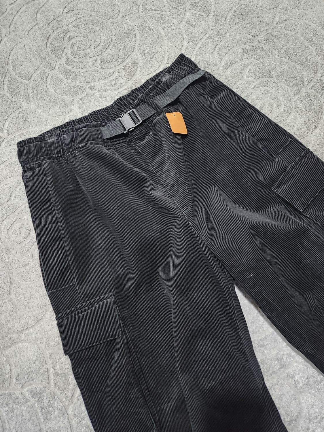 코듀로이 와이드 카고 팬츠 (발목 조절 가능) XL 상품이미지2