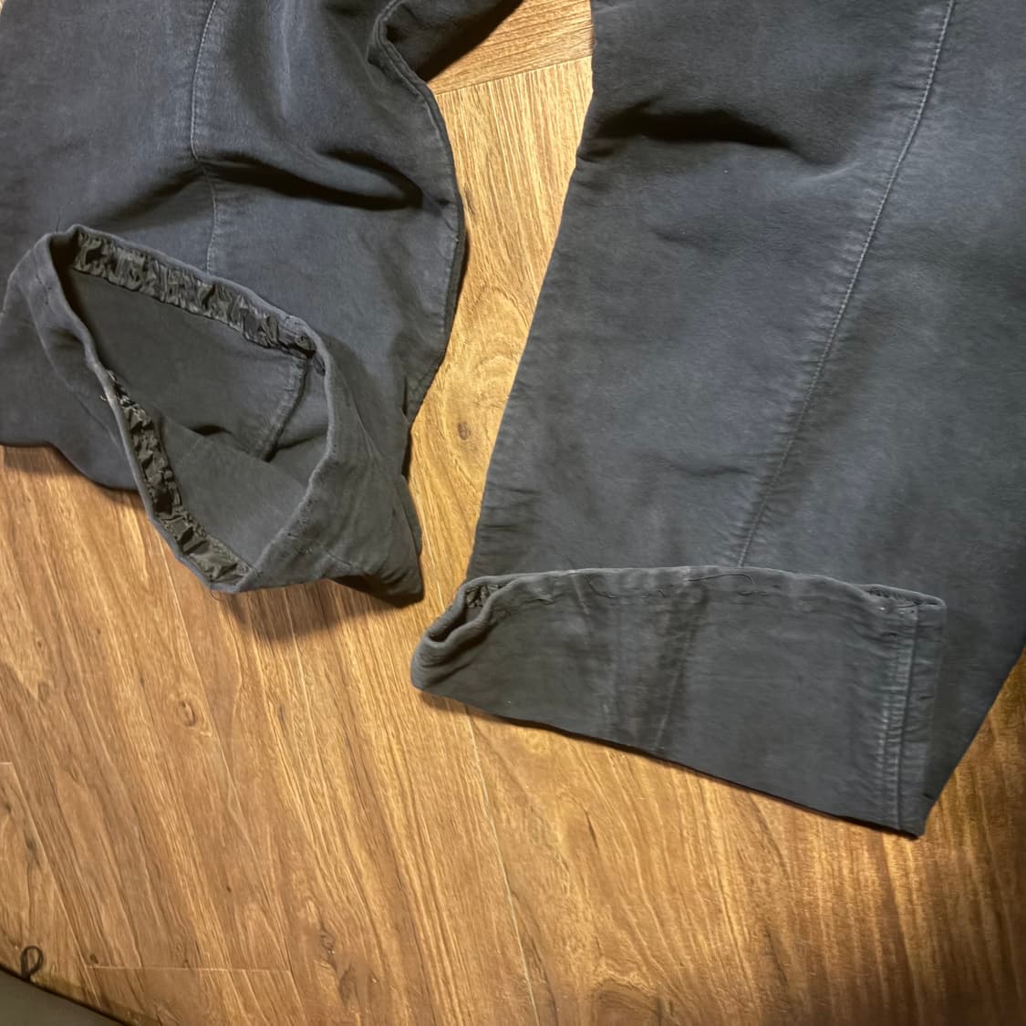 Armani straight heavy cotton wide pants 상품이미지5