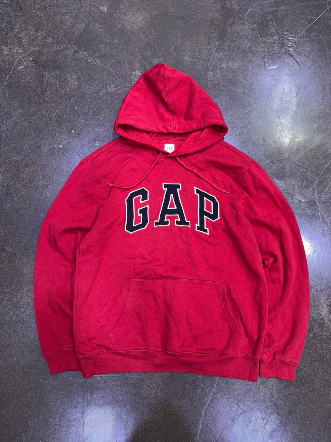 GAP 갭 로고 약기모 후드티 후디 레드 M 상품이미지1