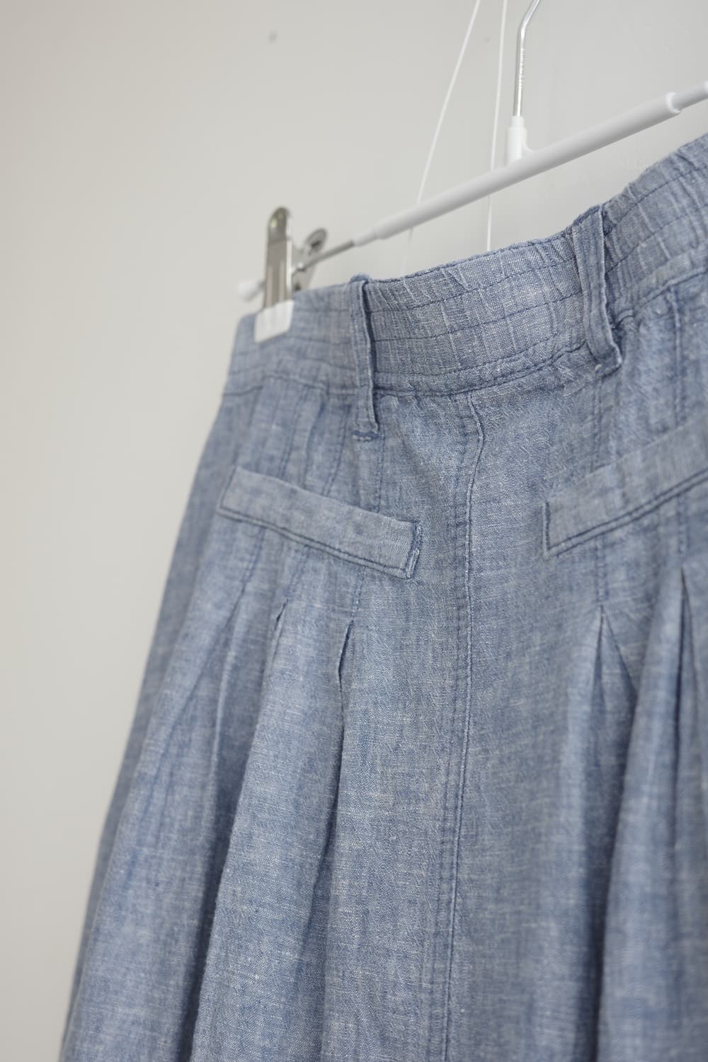 블루 린넨 버튼 스커트 상품이미지7