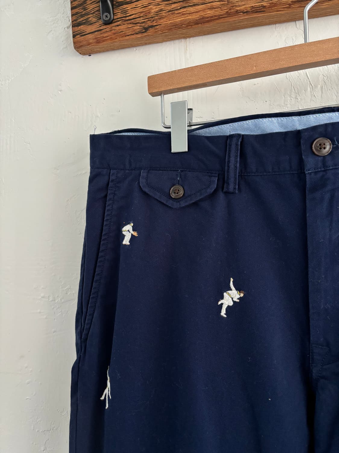 Polo 폴로 랄프로렌 QR신형 네이비 코튼 팬츠 상품이미지4
