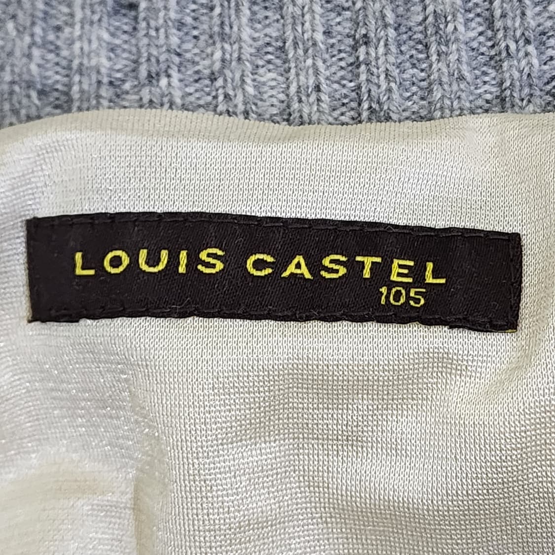 [105] Louis Castel 울 하프집업 니트 (오프화이트) 상품이미지4