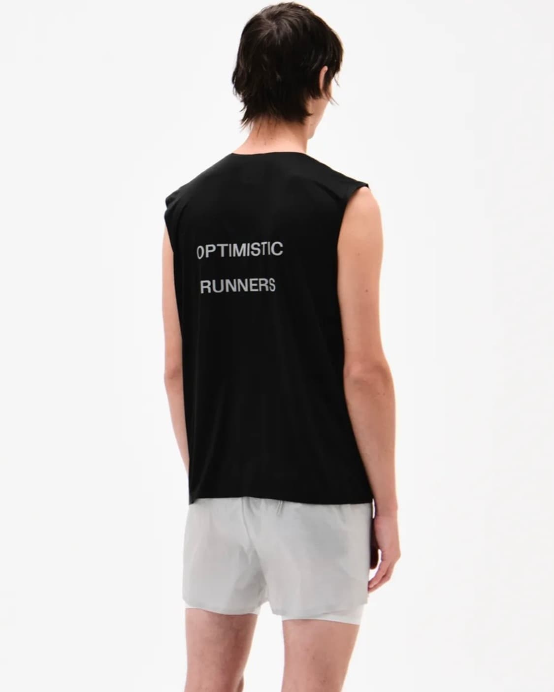 옵티미스틱 러너스 탱크탑 Recycled OR tank top black 상품이미지2