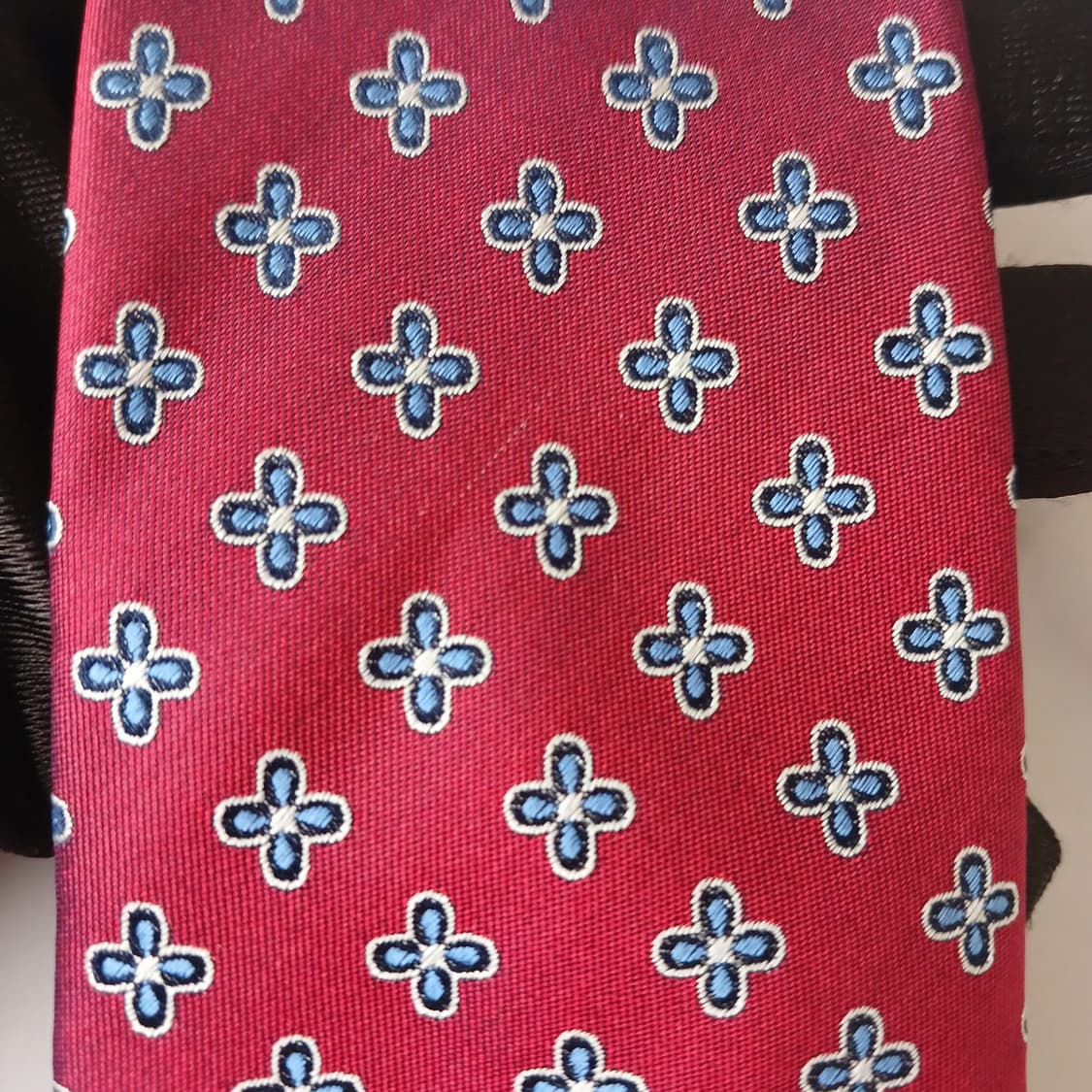 크라바타 자그레브 실크 레드 플라워 넥타이 7.6cm A등급 A19101 상품이미지6