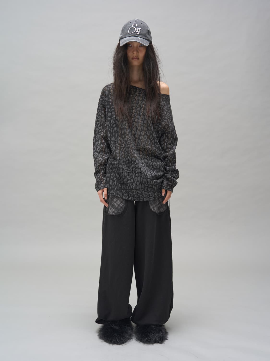 솜속 레오파드 니트 상품이미지1