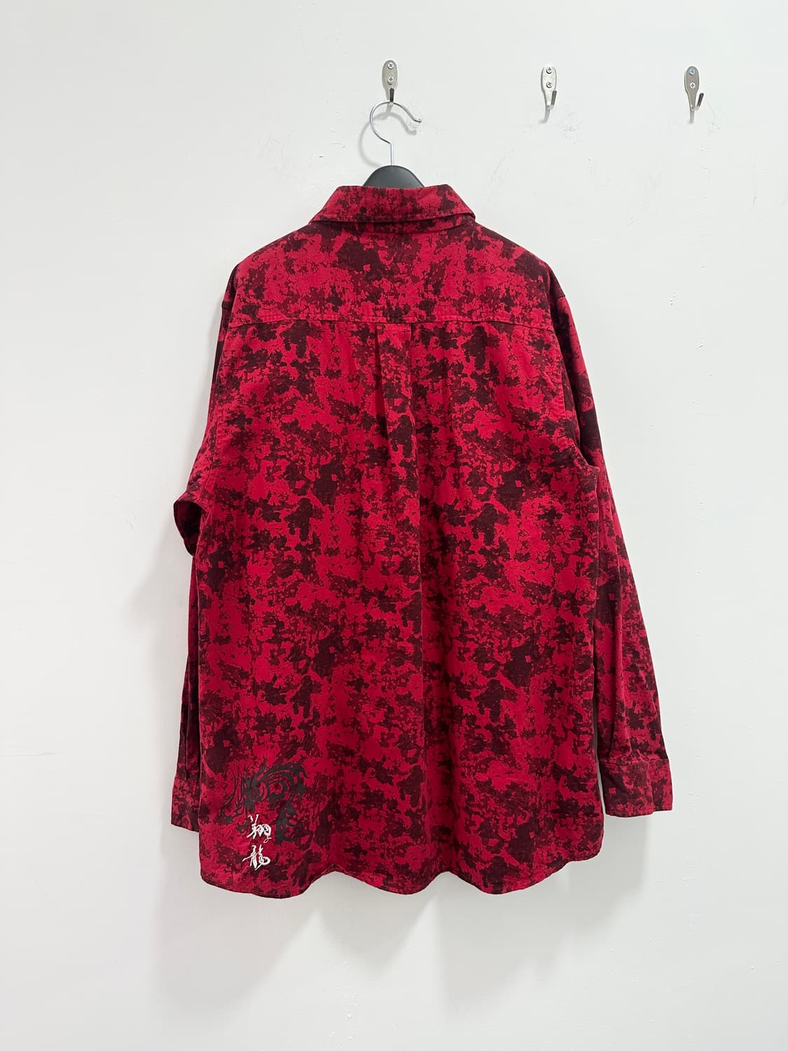 DJ FREE punk lettering red shirts  상품이미지5