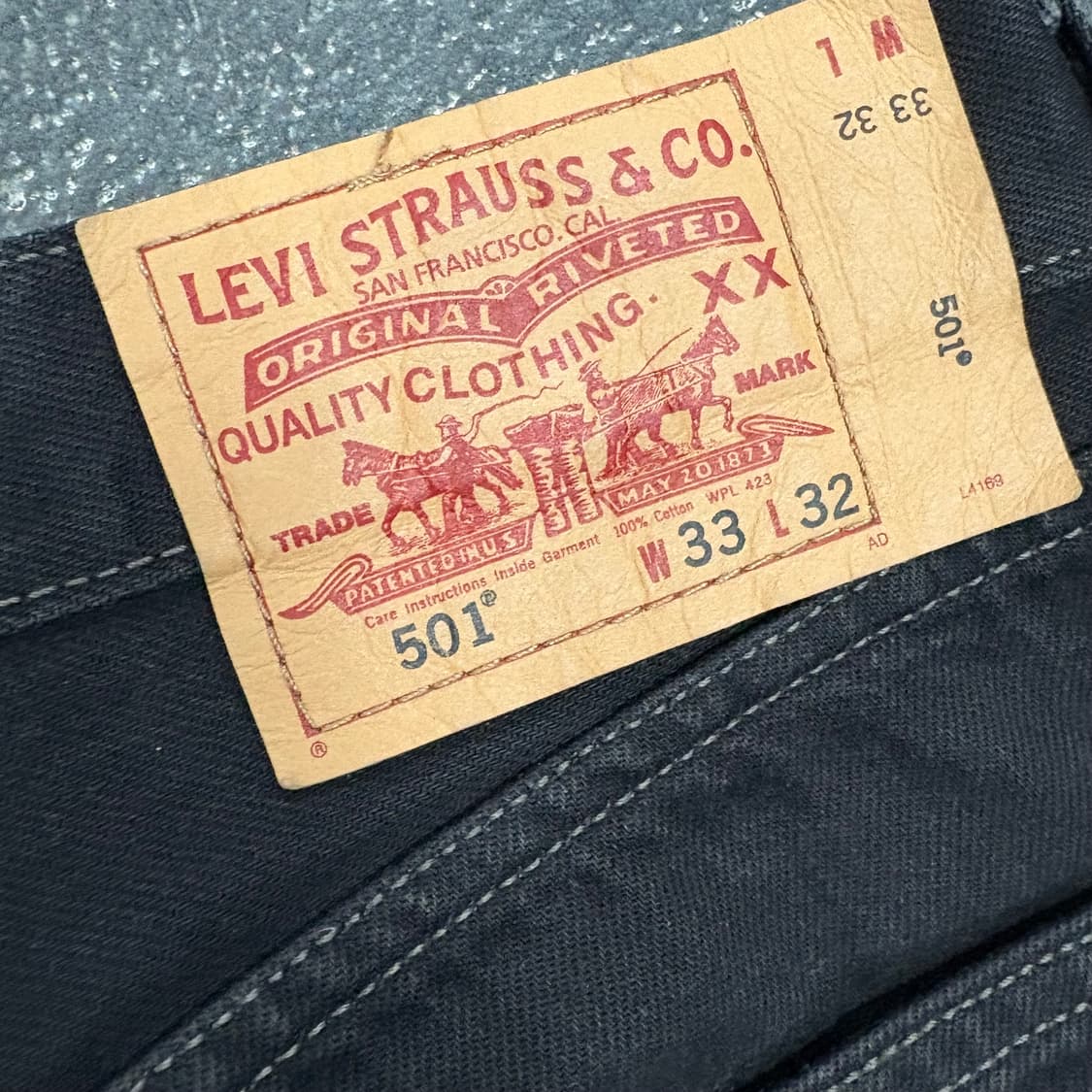 (32)리바이스 501 블랙 상품이미지5