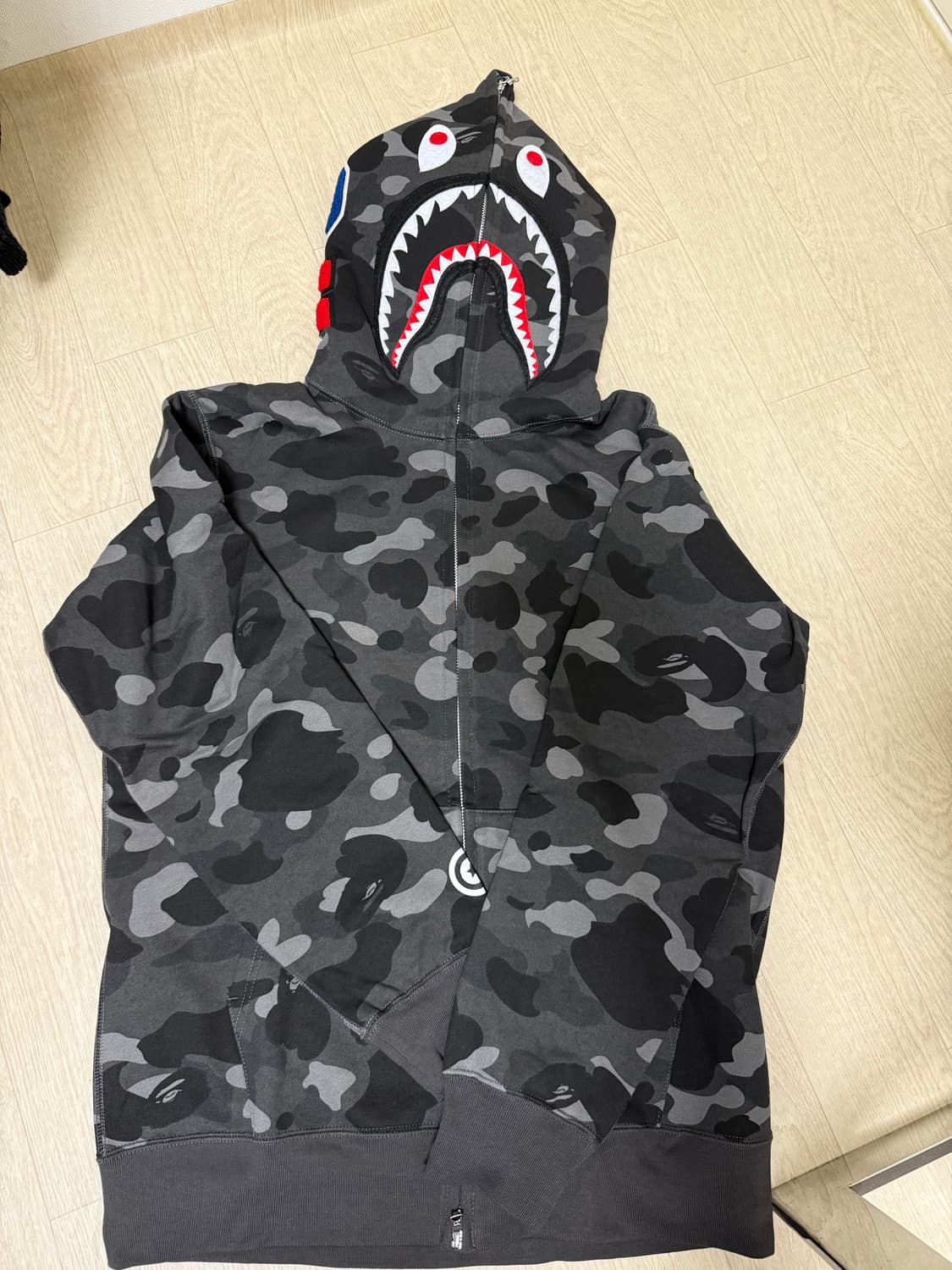 베이프 흑계 후드집업 /L 상품이미지1