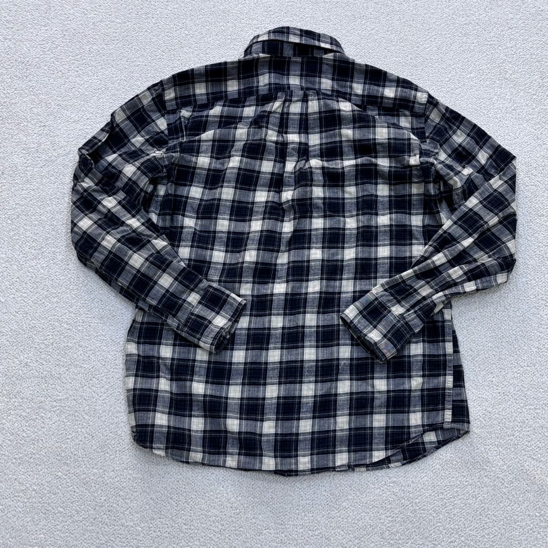 L 유니클로 체크 패턴 긴팔 셔츠 0427E 상품이미지2