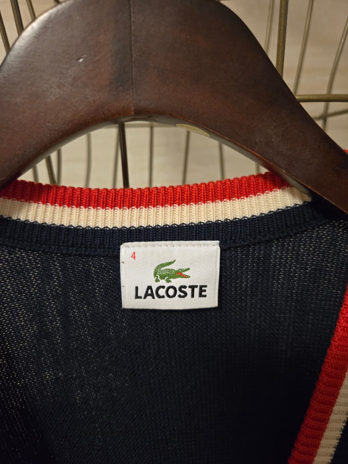 [4/100] 라코스테 남성 가디건 상품이미지4