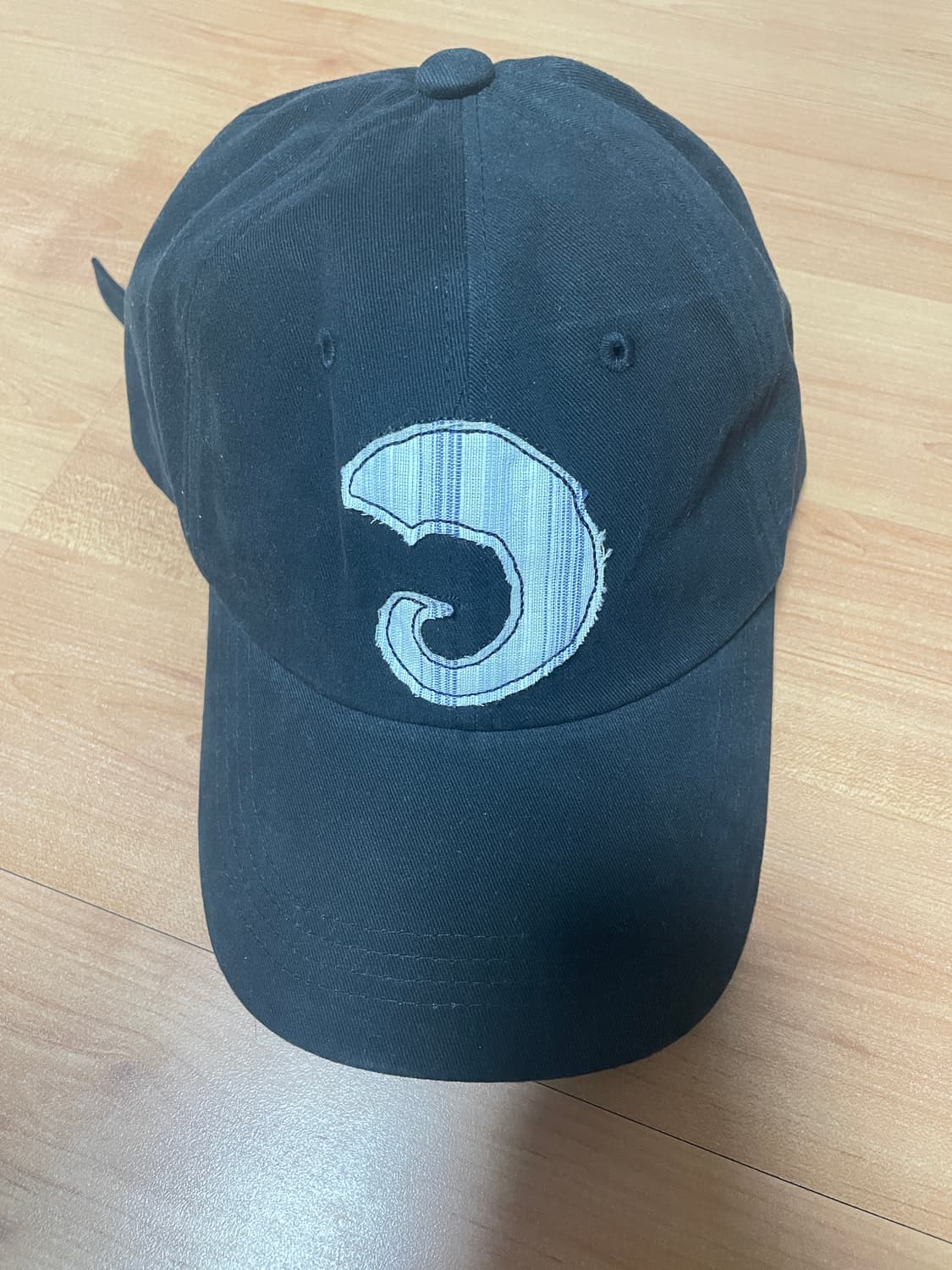 탄산마그네슘 혼 아플리케 볼캡 (블랙) 상품이미지3