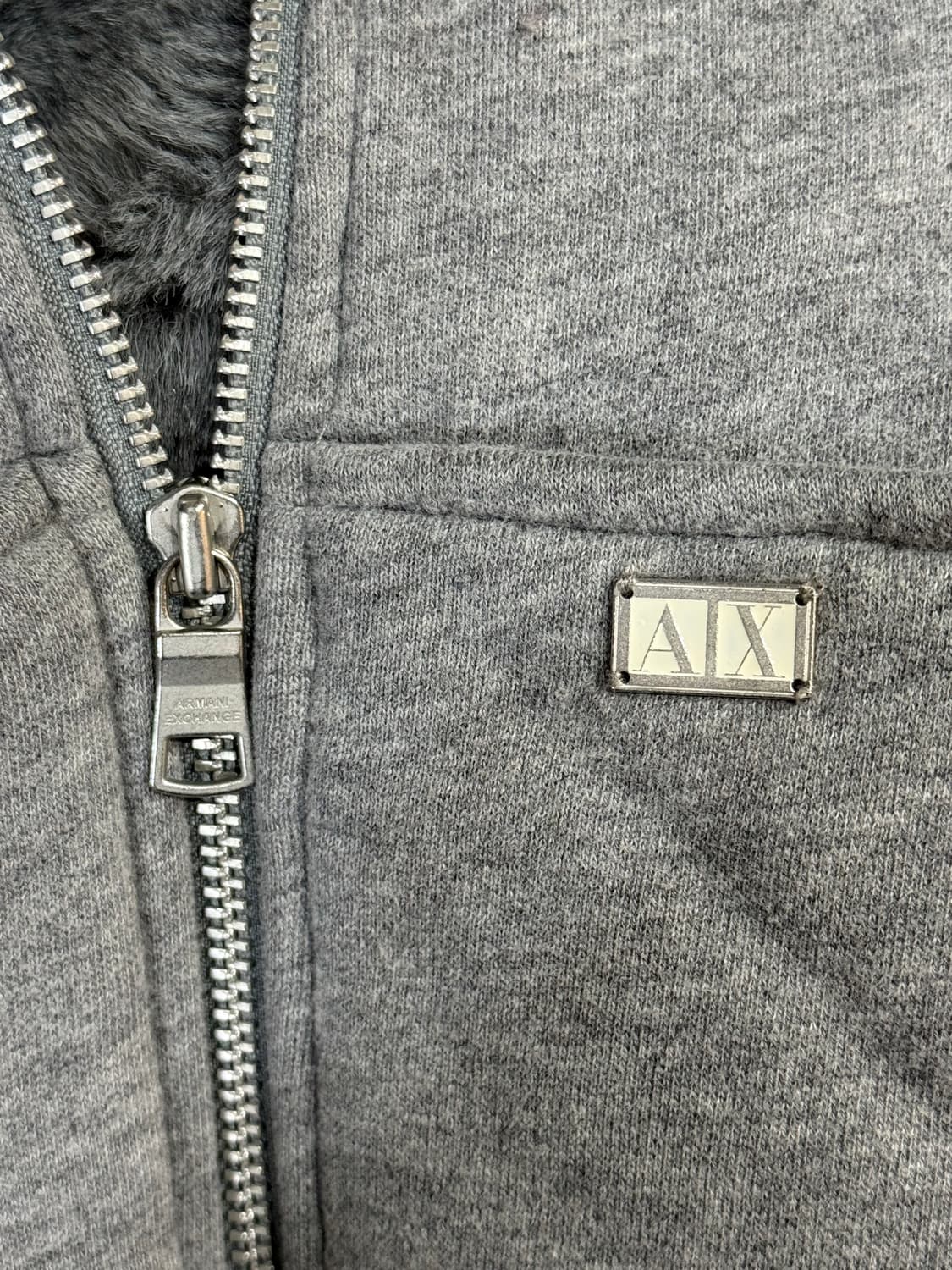 ARMANI EXCHANGE 알마니 익스체인지 기모 포인트 후드집업 상품이미지3