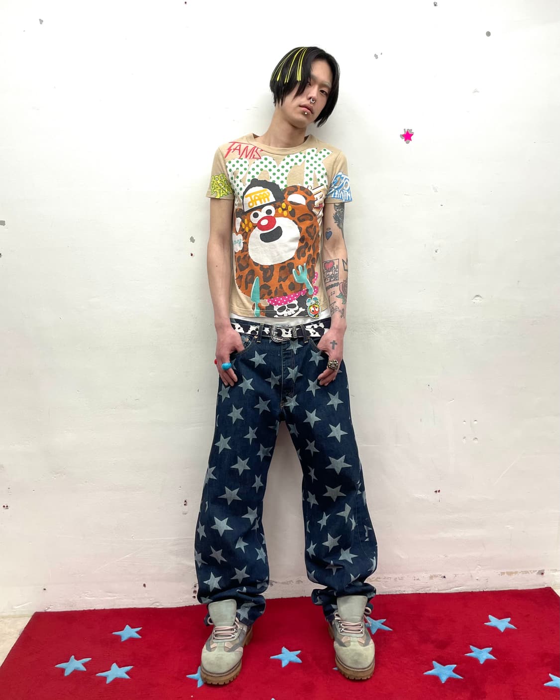 JAM Rock Tiger Dot Beige T-Shirt  상품이미지7