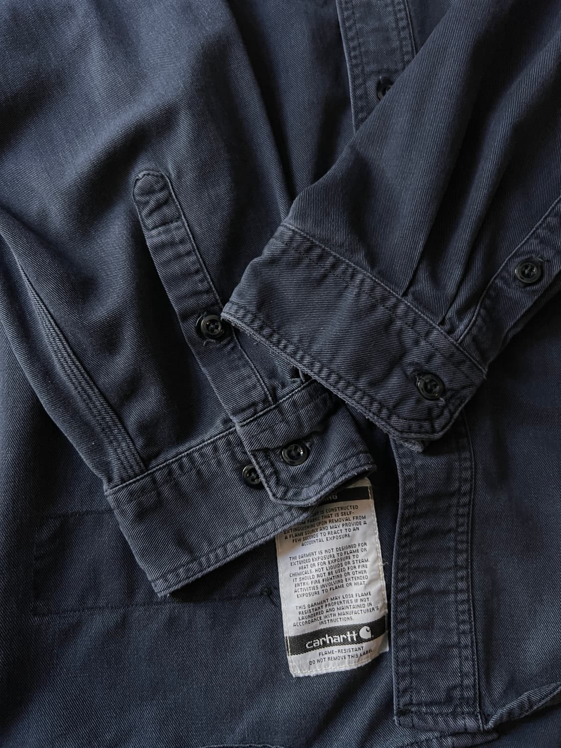 [2XL]칼하트FR USA 2포켓 다크네이비 워크 셔츠 상품이미지6