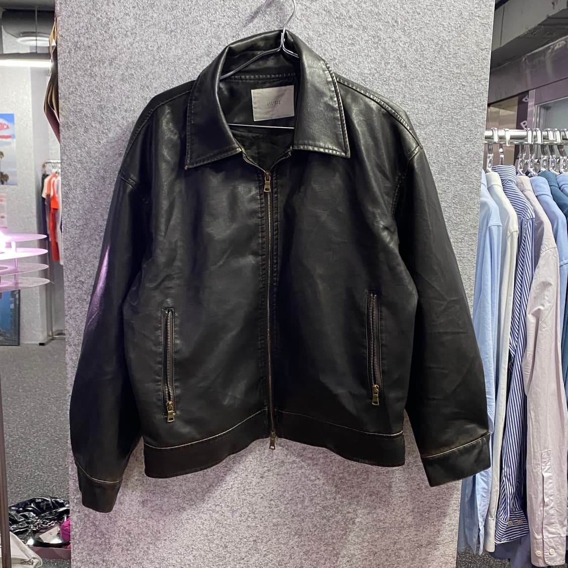 라퍼지스토어 투웨이 레더자켓 B3240 상품이미지2