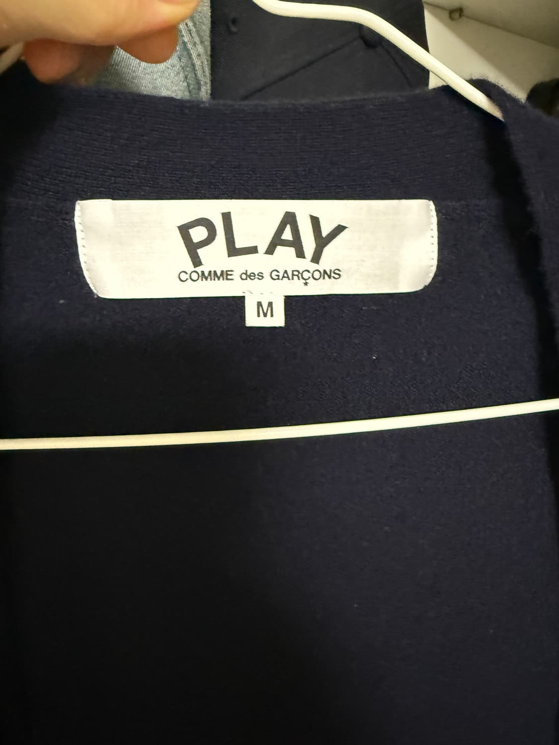 꼼데가르송 네이비 가디건 M 상품이미지2