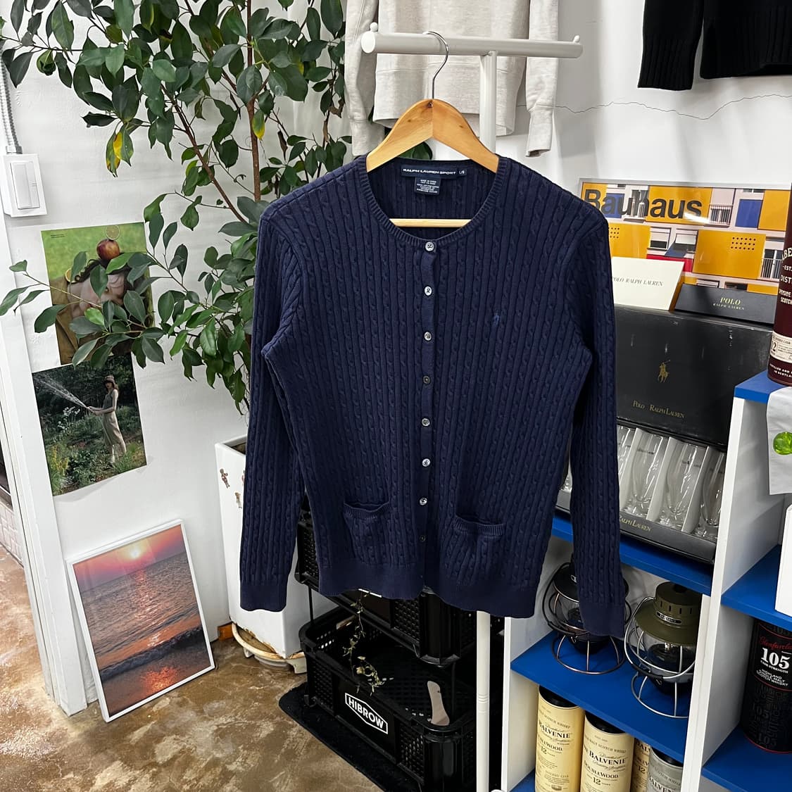 폴로랄프로렌 우먼 코튼 케이블 가디건 L 상품이미지1