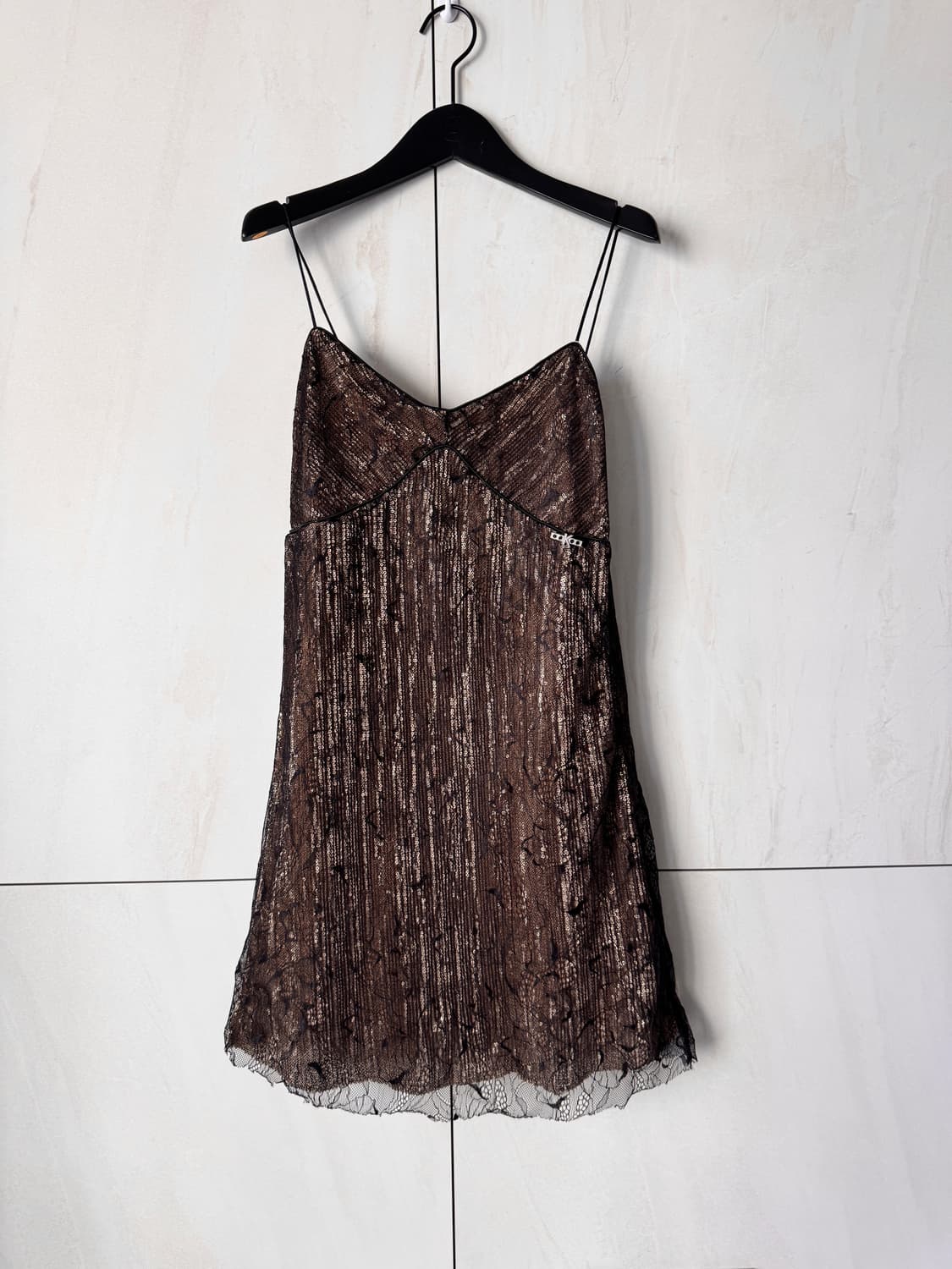 텍있는새상품 이태리 브랜드 Koralline 끈나시 원피스 XS(44,5 상품이미지5