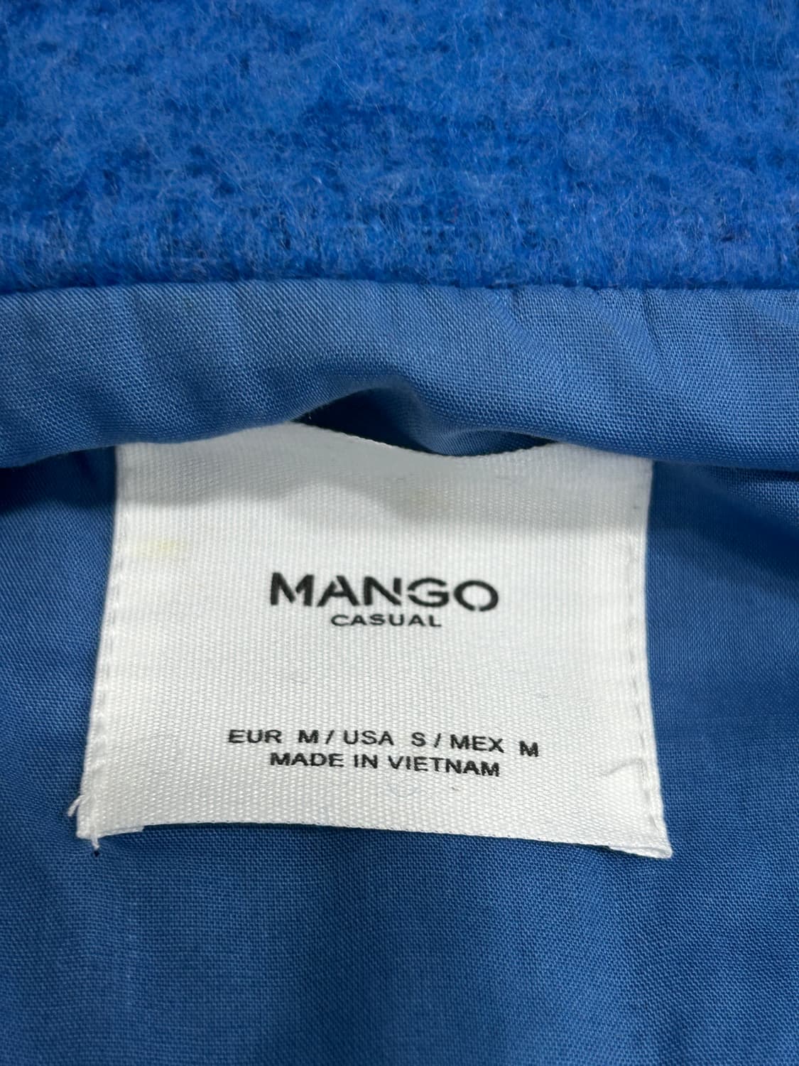 망고 MANGO 부클 코트 M 상품이미지5