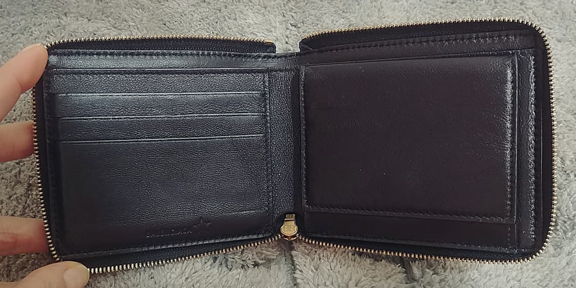 발렌시아가BALENCIAGA 참장식 지퍼반지갑/블랙 상품이미지4