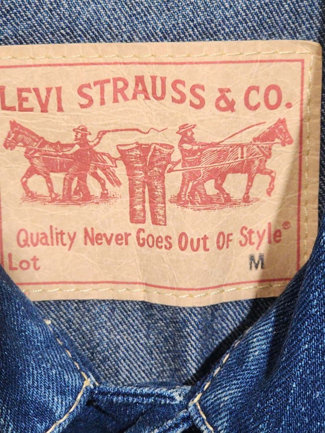 (M) 리바이스 청자켓 중청 타입원 데님자켓 레드탭  상품이미지3