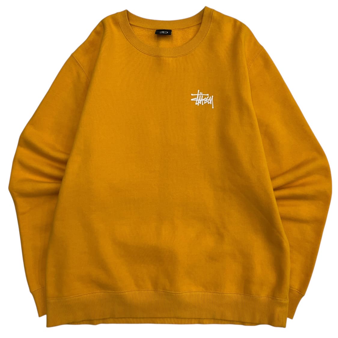 스투시 딥옐로우 백로고 맨투맨 XL 상품이미지3