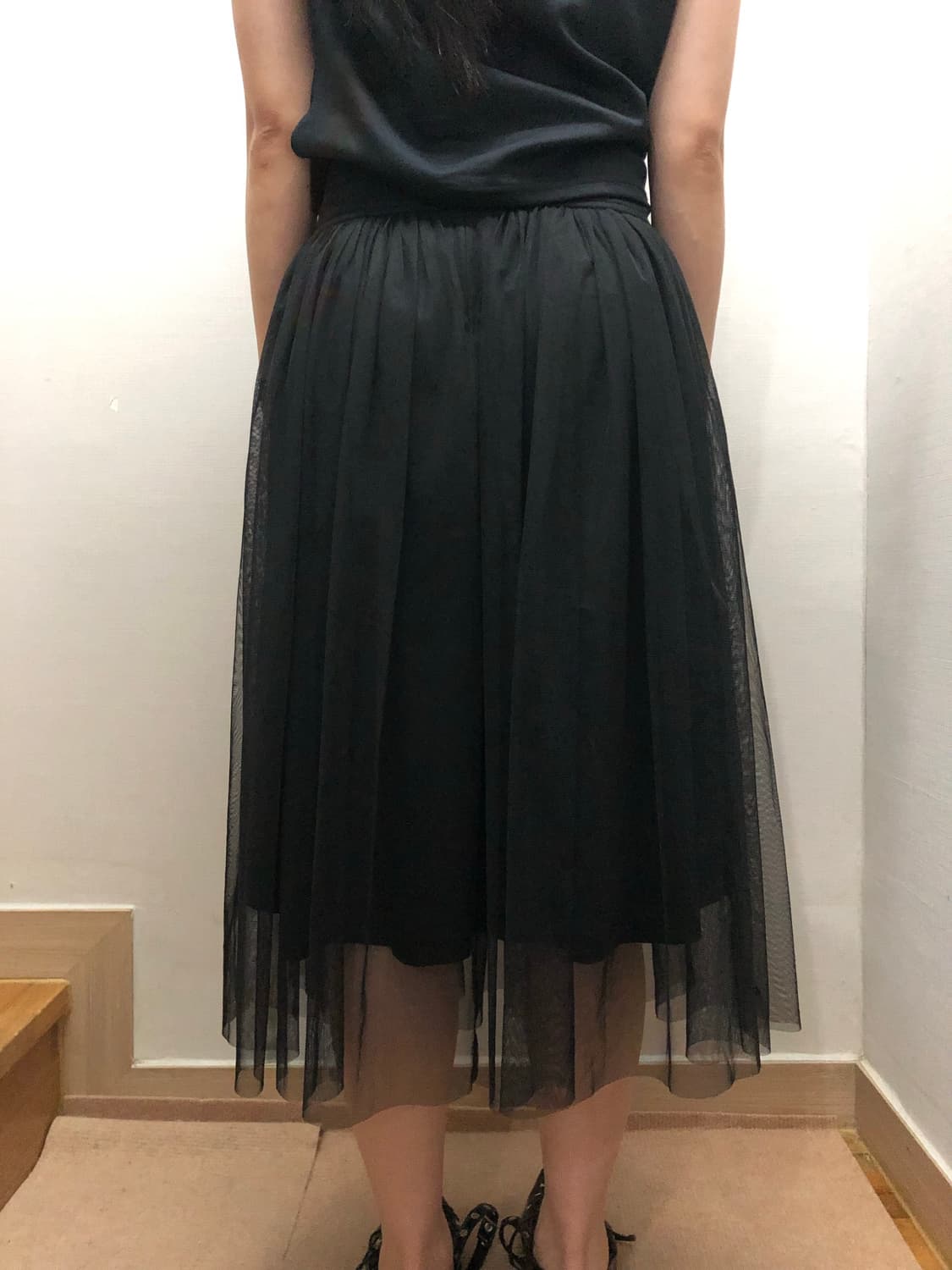 빈티지 블랙 아일렛 레이스 스커트 상품이미지8