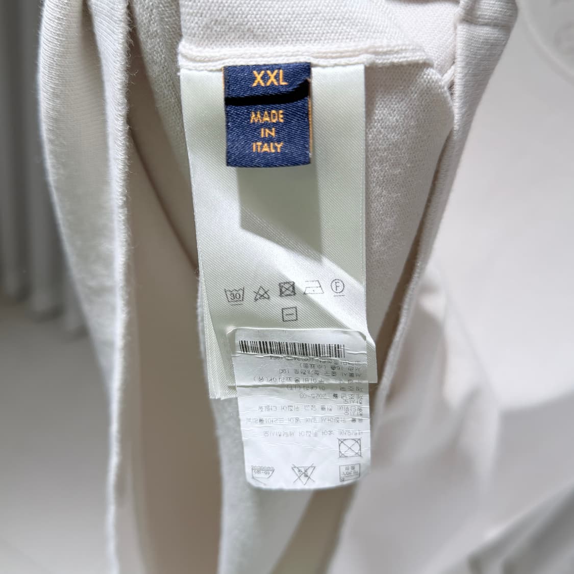 (A+/XXL) / 루이비통 위드 모노그램 나일론 디테일 반팔 화이트 상품이미지7