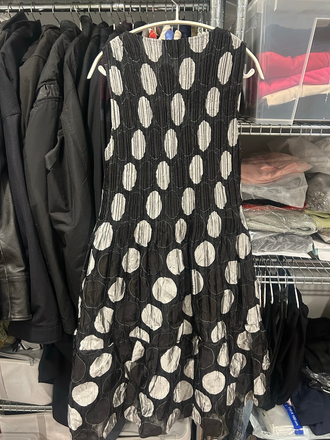 꼼데맛 도트 플리츠 원피스 상품이미지2