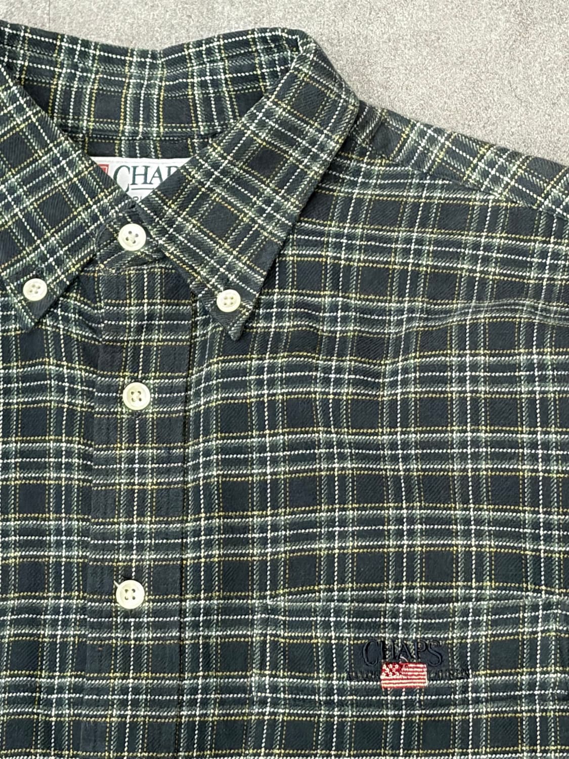 90s 챕스랄프로렌 플란넬 체크셔츠 상품이미지5